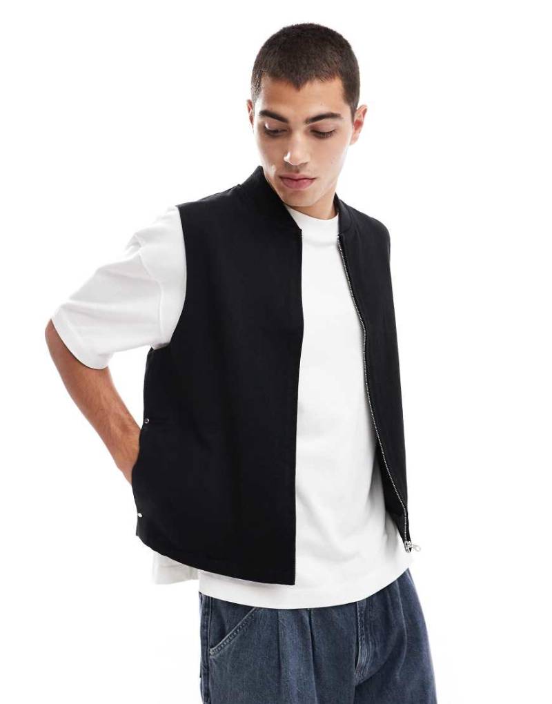 ASOS DESIGN - Weste in Schwarz von ASOS DESIGN