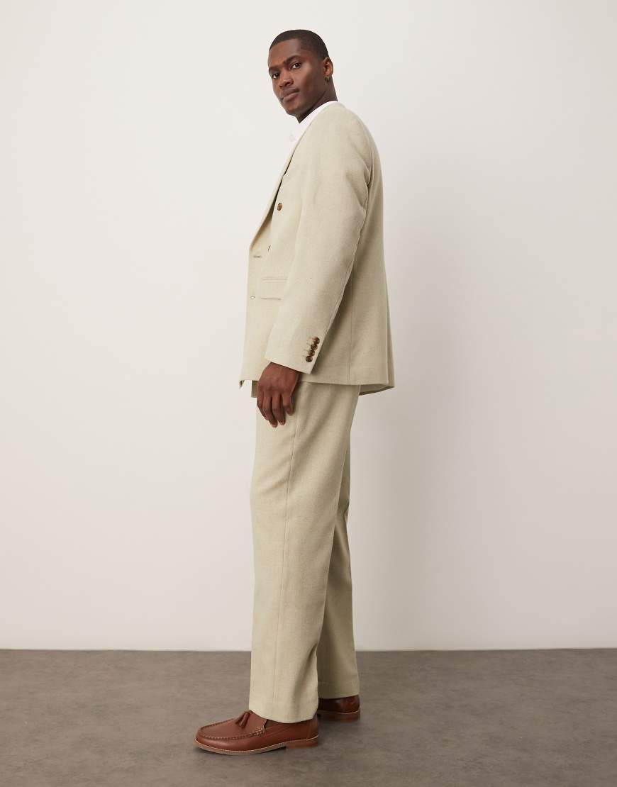 ASOS DESIGN - Wollmix-Anzughose in Hellgrün mit geradem Schnitt ASOS DESIGN - Wollmix-Anzughose in Hellgrün mit geradem Schnitt von ASOS DESIGN