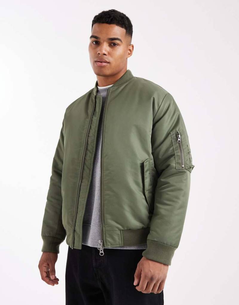 ASOS DESIGN - ma1 - Khaki Bomberjacke-Grün von ASOS DESIGN