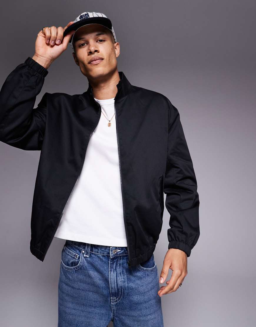 ASOS Design - Oversize-Trainingsjacke in Schwarz ASOS Design - Oversize-Trainingsjacke in Schwarz von ASOS DESIGN