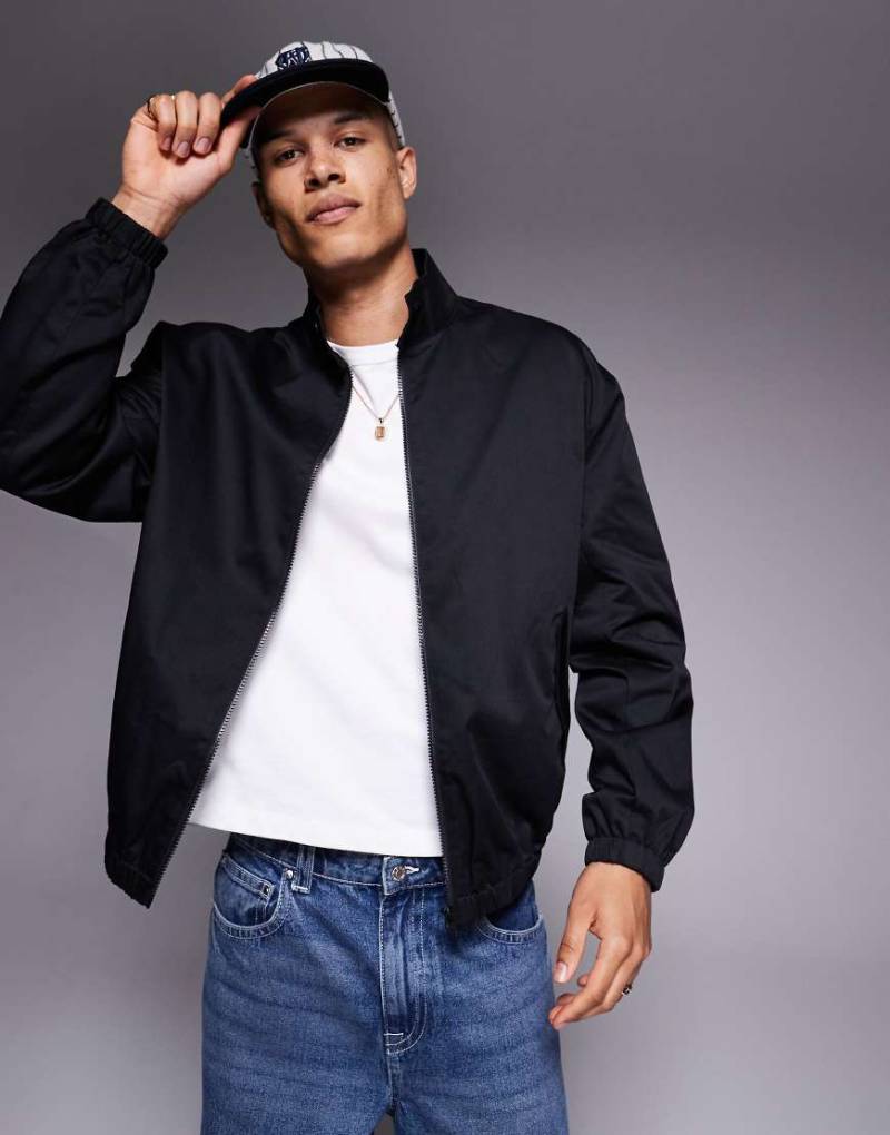 ASOS Design - Oversize-Trainingsjacke in Schwarz von ASOS DESIGN