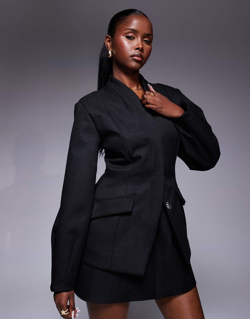 ASOS LUXE - Geformter, eleganter Blazer in Schwarz, Kombiteil von ASOS LUXE