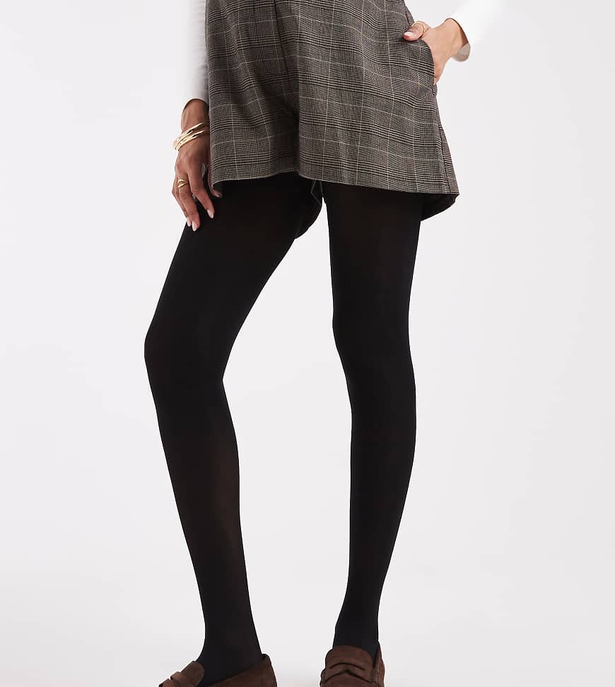 ASOS DESIGN Maternity - Strumpfhose in Schwarz mit verbesserter Passform, 50 DEN von ASOS Maternity