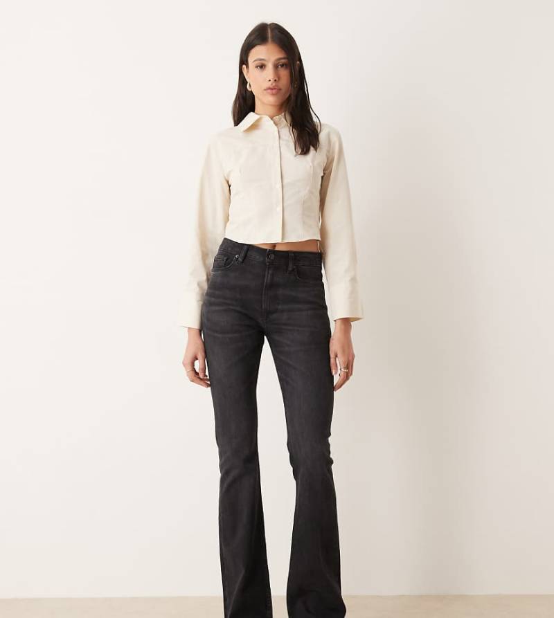 ASOS DESIGN Tall - Bootcut-Jeans in Schwarz von ASOS Tall