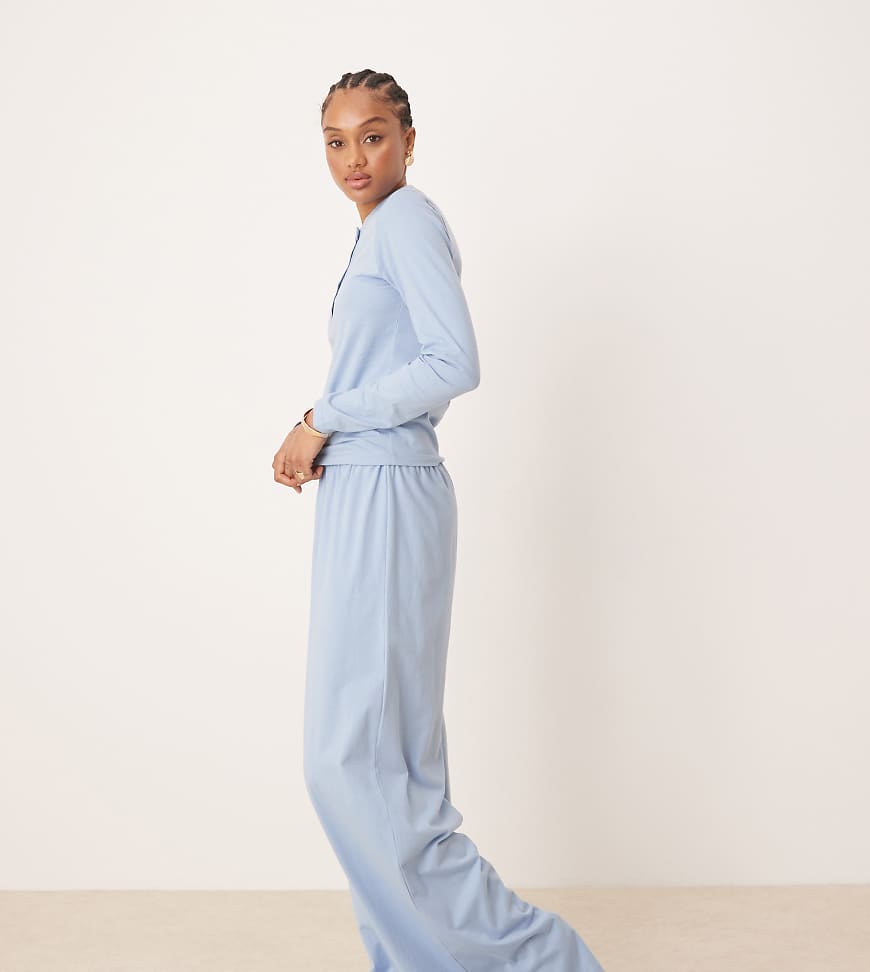 ASOS DESIGN Tall - Mix & Match - Pyjama-Hose in Blau von ASOS Tall