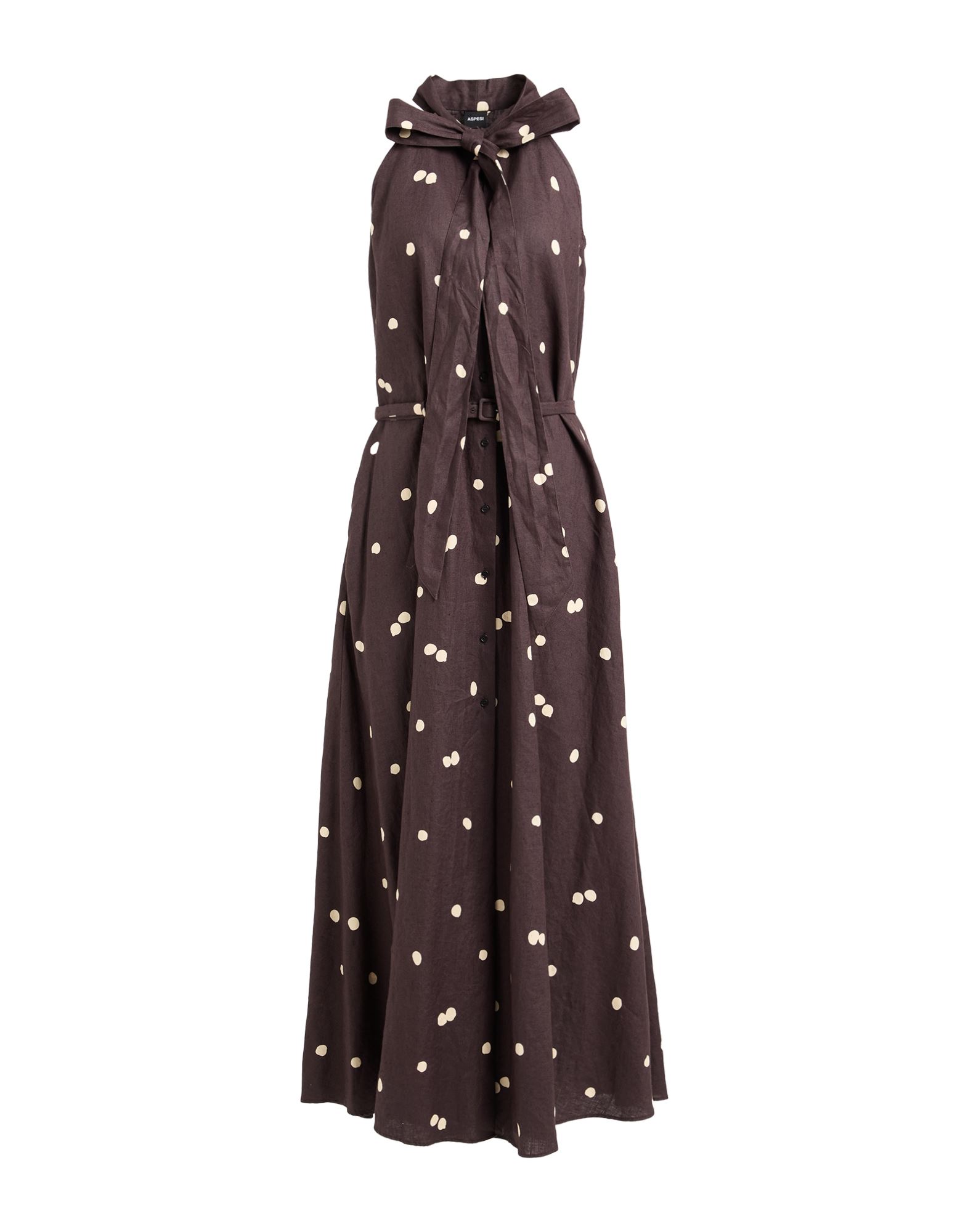 ASPESI Maxi-kleid Damen Schokobraun ASPESI Maxi-kleid Damen Schokobraun von ASPESI
