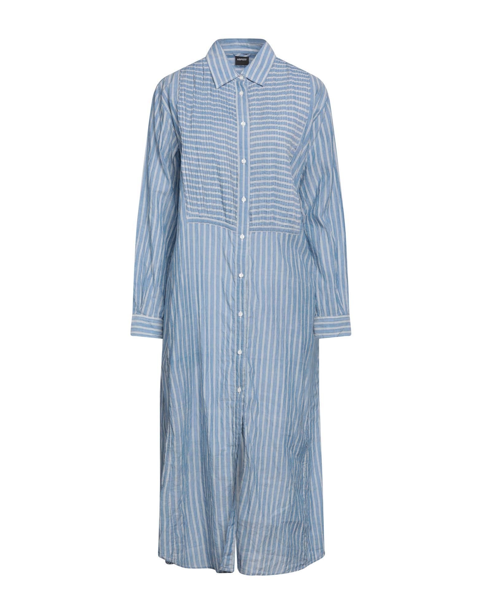 ASPESI Midi-kleid Damen Azurblau ASPESI Midi-kleid Damen Azurblau von ASPESI