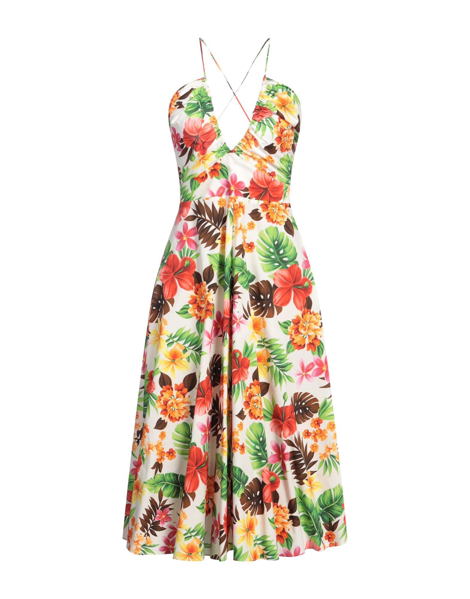 ASPESI Midi-kleid Damen Weiß ASPESI Midi-kleid Damen Weiß von ASPESI