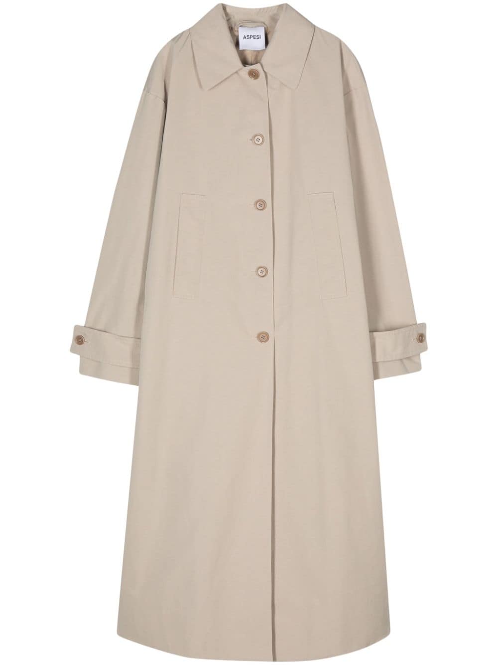 ASPESI Trenchcoat mit seitlichen Schlitzen - Nude von ASPESI