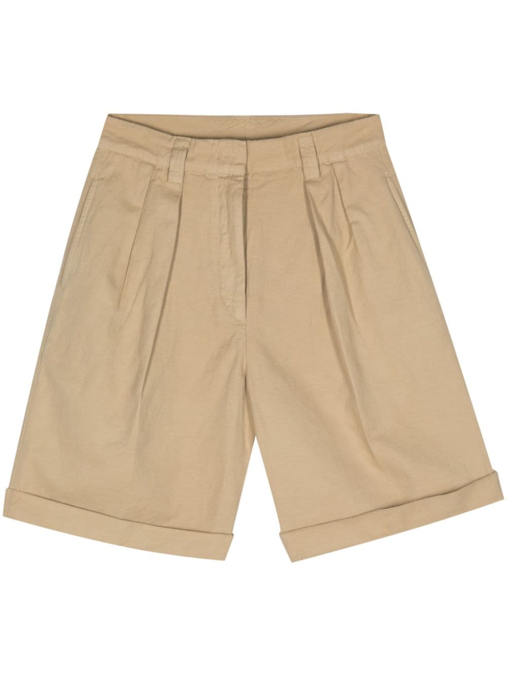 ASPESI darted turn-up cuffs shorts - Nude von ASPESI