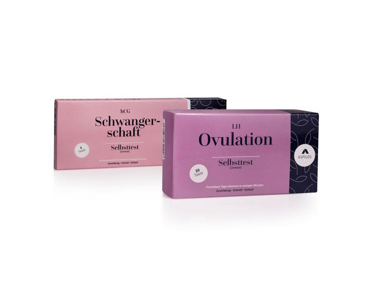 ASPILOS Schwangerschaftstest Kinderwunsch Selbsttest Bundle (Ovulationstest & Schwangerschaftstest) von ASPILOS