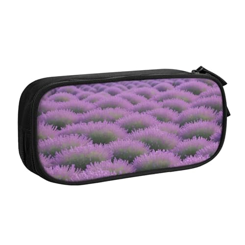 ASPOIJHN (Lavendel), großes Fassungsvermögen, doppellagig, Federmäppchen, Schreibwaren, Aufbewahrungstasche, tragbarer Stift-Organizer für Schule, Bürobedarf, lavendel, Einheitsgröße, Krawattenetui von ASPOIJHN