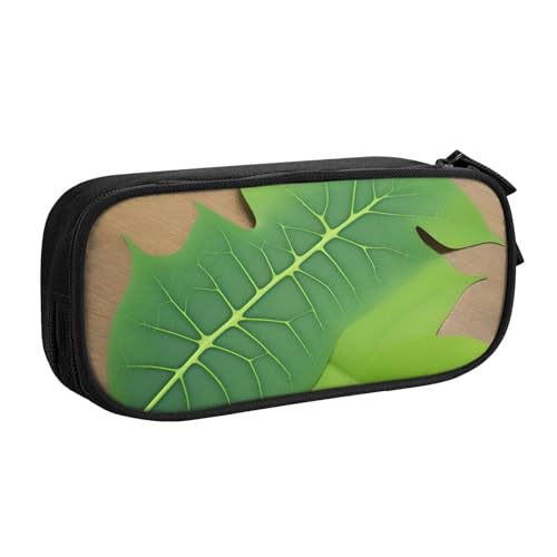 ASPOIJHN Federmäppchen mit großem Fassungsvermögen, doppellagig, Schreibwaren, Aufbewahrungstasche, tragbarer Stift-Organizer für Schule, Bürobedarf, Blätter, Einheitsgröße, Krawattenetui von ASPOIJHN