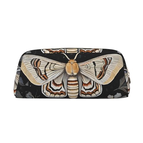 ASPOIJHN Schönes Federmäppchen aus Leder, vielseitig einsetzbar, stilvolle Aufbewahrungstasche für Schule, Büro, Schreibwaren, Kosmetiktasche, Münzen, gold, Einheitsgröße, Krawattenetui von ASPOIJHN