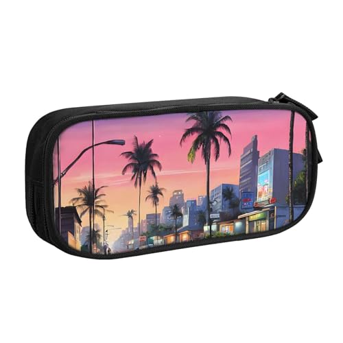 ASPOIJHN The Old Hollywood Federmäppchen, große Kapazität, doppellagig, Schreibwaren, Aufbewahrungstasche, tragbarer Stift-Organizer für Schule, Bürobedarf, The Old Hollywood, Einheitsgröße, von ASPOIJHN