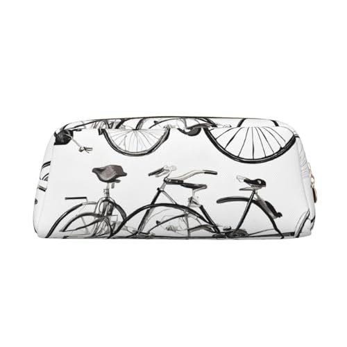 ASPOIJHN Vielseitiges Leder-Federmäppchen im Retro-Stil, stilvolle Aufbewahrungstasche für Schule, Büro, Schreibwaren, Kosmetiktasche, Münzen, Organizer, gold, Einheitsgröße, Krawattenetui von ASPOIJHN