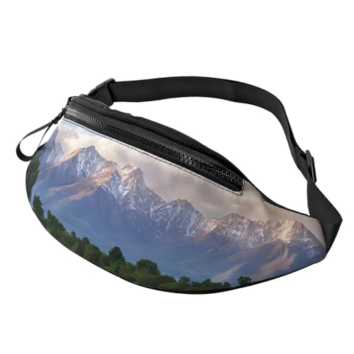 Bauchtasche (Grand Teton National Park) Gürteltasche, verstellbarer Schultergurt, Bauchtasche für Männer und Frauen, Reisen, Wandern, Laufen, Grand Teton Nationalpark, Einheitsgröße von ASPOIJHN