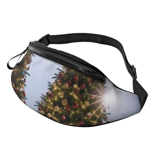 Bauchtasche mit verstellbarem Schultergurt, Bauchtasche für Männer und Frauen, Reisen, Wandern, Laufen, Weihnachtsbäume, Einheitsgröße Bauchtasche mit verstellbarem Schultergurt, Bauchtasche für Männer und Frauen, Reisen, Wandern, Laufen, Weihnachtsbäume, Einheitsgröße von ASPOIJHN