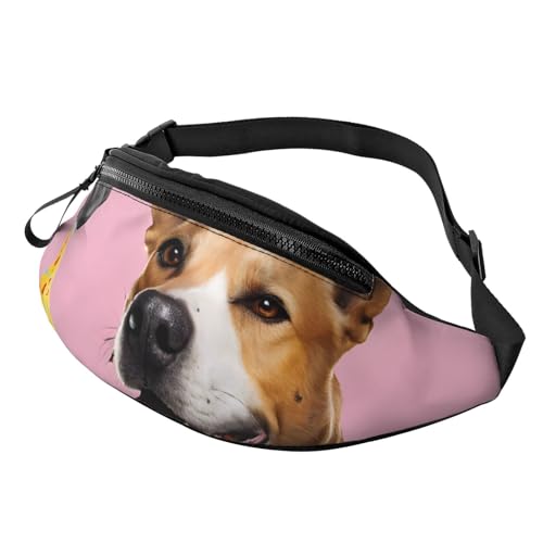 Bauchtasche mit verstellbarem Schultergurt, für Damen und Herren, Reisen, Wandern, Laufen, Französische Bulldogge, Einheitsgröße von ASPOIJHN