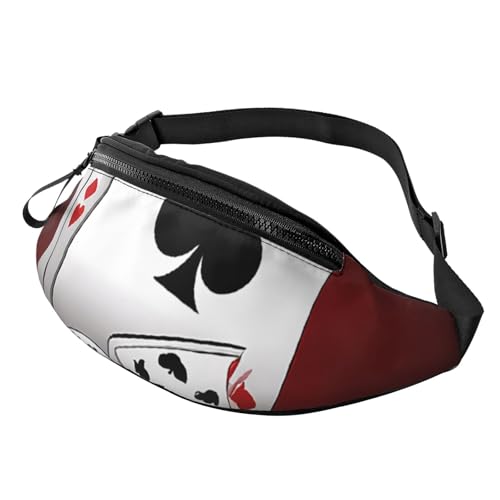Gürteltasche für Pokerturniere, verstellbarer Schultergurt, Bauchtasche für Männer und Frauen, Reisen, Wandern, Laufen, Pokerturnier, Einheitsgröße von ASPOIJHN