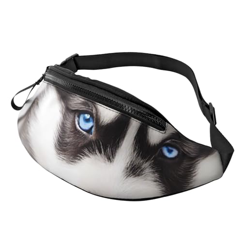Gürteltasche mit verstellbarem Schultergurt, Bauchtasche für Männer und Frauen, Reisen, Wandern, Laufen, Husky-Hund, Einheitsgröße von ASPOIJHN
