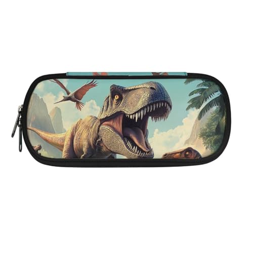 ASQVTIFE Federmäppchen für Kinder, Federmäppchen mit Fächern, Federmäppchen, Stift-Organizer-Tasche, Dinosaurier, L8.8x W1.7x H4.1inches, Packtasche ASQVTIFE Federmäppchen für Kinder, Federmäppchen mit Fächern, Federmäppchen, Stift-Organizer-Tasche, Dinosaurier, L8.8x W1.7x H4.1inches, Packtasche von ASQVTIFE