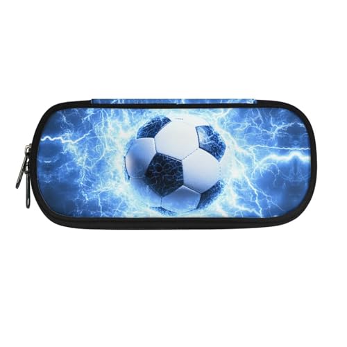 ASQVTIFE Federmäppchen für Kinder, Federmäppchen mit Fächern, Federmäppchen, Stift-Organizer-Tasche, Eisfußball, L8.8x W1.7x H4.1inches, Packtasche von ASQVTIFE