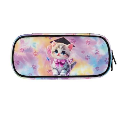 ASQVTIFE Federmäppchen für Schule, Mädchen, Jungen, großes Fassungsvermögen, Federmäppchen mit Fächern, Schreibtisch-Organizer, Katze, niedlich, L8.8x W1.7x H4.1inches, Axolotl Sternennacht von ASQVTIFE