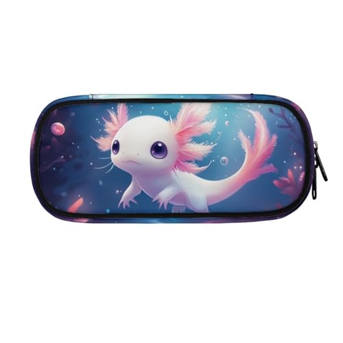 ASQVTIFE Federmäppchen für Schule, Mädchen, Jungen, großes Fassungsvermögen, Federmäppchen mit Fächern, Schreibtisch-Organizer, Oceans Axolotl, L8.8x W1.7x H4.1inches, Axolotl Sternennacht ASQVTIFE Federmäppchen für Schule, Mädchen, Jungen, großes Fassungsvermögen, Federmäppchen mit Fächern, Schreibtisch-Organizer, Oceans Axolotl, L8.8x W1.7x H4.1inches, Axolotl Sternennacht von ASQVTIFE