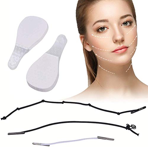 Instant Invisible Face Sticker, Neck and Eye Lift Band, 40 Piece Refill Tapes, V-Form Facelifting Klebeband Unsichtbare Dünne Gesichtsaufkleber, Make-up Facelifting Werkzeuge Für Gesicht von ASSDITED