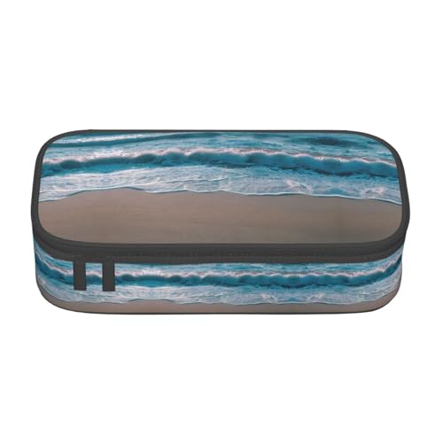 ASSORT Großes Federmäppchen mit Strandmotiv, mit Reißverschluss, für Büro und Universität ASSORT Großes Federmäppchen mit Strandmotiv, mit Reißverschluss, für Büro und Universität von ASSORT