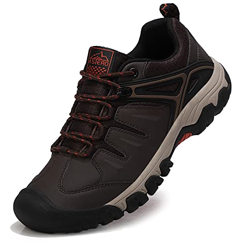 ASTERO Sneaker Herren Leicht Wanderschuhe Braun 41 von ASTERO ASTERO