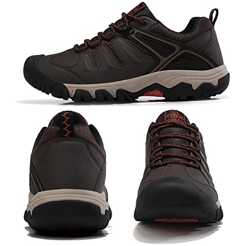 ASTERO Sneaker Herren Leicht Wanderschuhe Braun 45 von ASTERO ASTERO