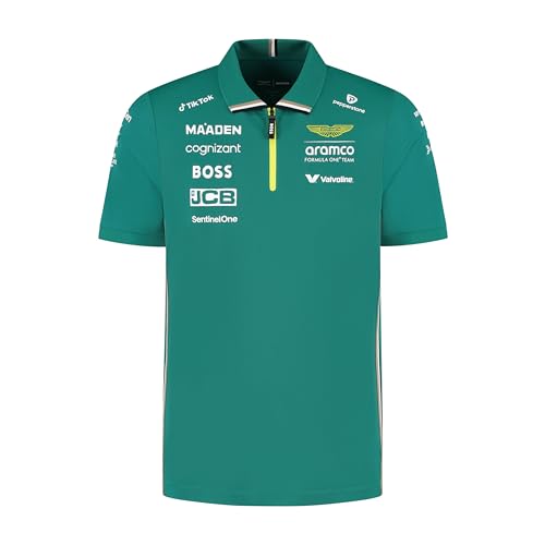 Aston Martin F1 2025 Herren Team Polo Grün - Größe: L von Aston Martin