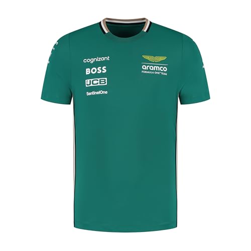 Aston Martin F1 2025 Herren Team T-Shirt Grün - Größe: XL von Aston Martin