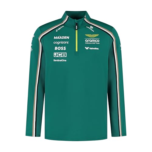 ASTON MARTIN F1 2025 Team 1/4 Zip für Herren Grün - Größe: 3XL von ASTON MARTIN