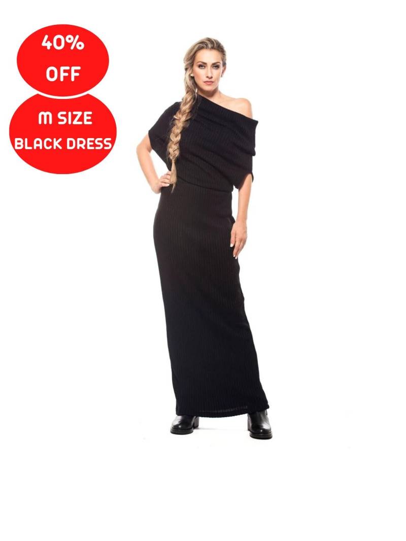 40% Sale, Größe M Off Schulter Kleid, Wollkleid, Kleidung in Übergrößen, One Shoulder Etuikleid, Kleid Übergröße, Cocktailkleid von ASTRAEAFASHION