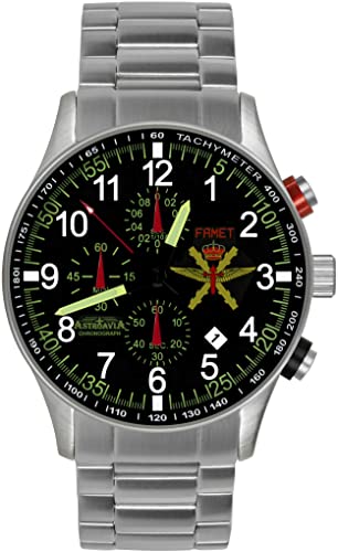 ASTROAVIA Herren-Armbanduhr Chronograph massives Edelstahl Armband militär FN37S ASTROAVIA Herren-Armbanduhr Chronograph massives Edelstahl Armband militär FN37S von ASTROAVIA