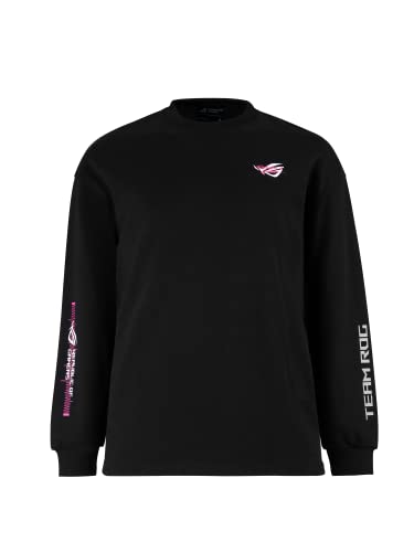 ASUS Herren Cl1002 Rog Gesichts-/XL/Bk Sweatshirts, schwarz, X-Groß von ASUS