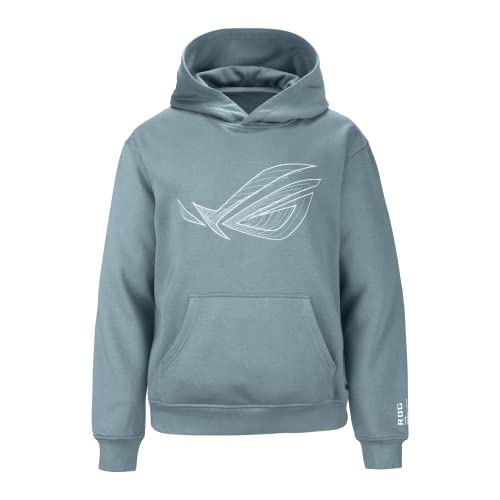 Asus Unisex ROG Gravity Hoodie M Kapuzenpullover, Blau grau, M von ASUS