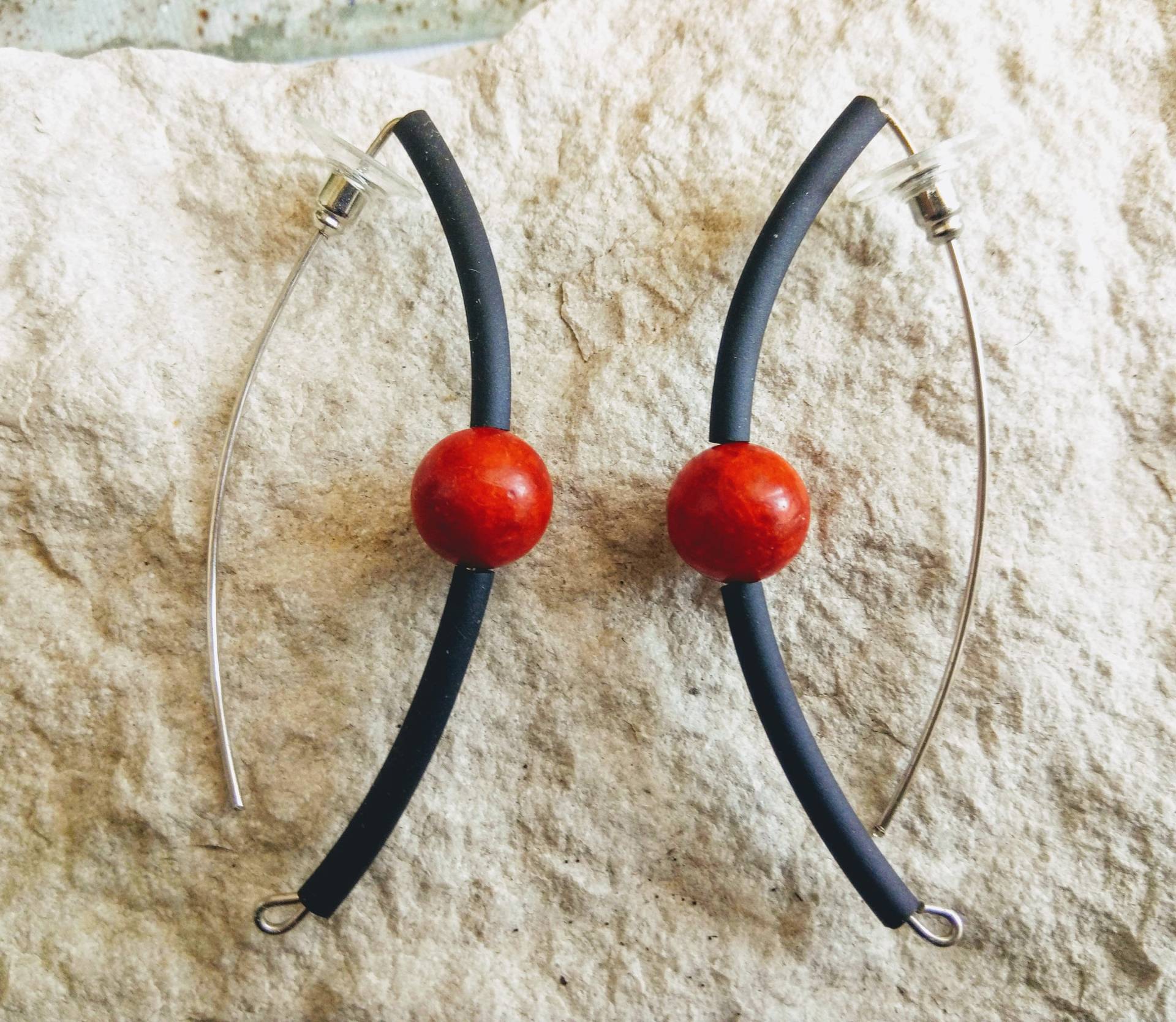 sterlingsilberohrringe Gummiohrringe Moderne Ohrringe Schwammkorallenohrringe Schwarze Kostenloser Versand Weltweit sterlingsilberohrringe Gummiohrringe Moderne Ohrringe Schwammkorallenohrringe Schwarze Kostenloser Versand Weltweit von ASUlrichDesign