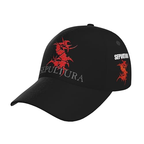 ASVIL Sepultura Roots Schwarz Baseball Cap Herren Damen Verstellbare Kappe Basecap Mützen Outdoor Baseballkappe Hat für Männer Frauen von ASVIL