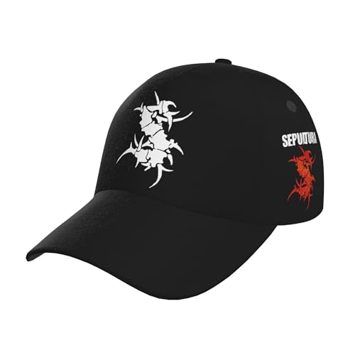 ASVIL Sepultura Roots Schwarz Baseball Cap Herren Damen Verstellbare Kappe Basecap Mützen Outdoor Baseballkappe Hat für Männer Frauen von ASVIL