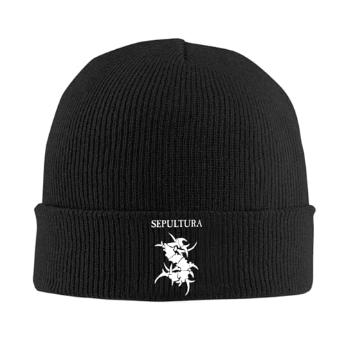 ASVIL Sepultura Roots Wintermütze Herren Damen Strickmütze Beanie Mütze Winter Erwachsener Herrenmütze Modern Weich Elastisch Haube von ASVIL