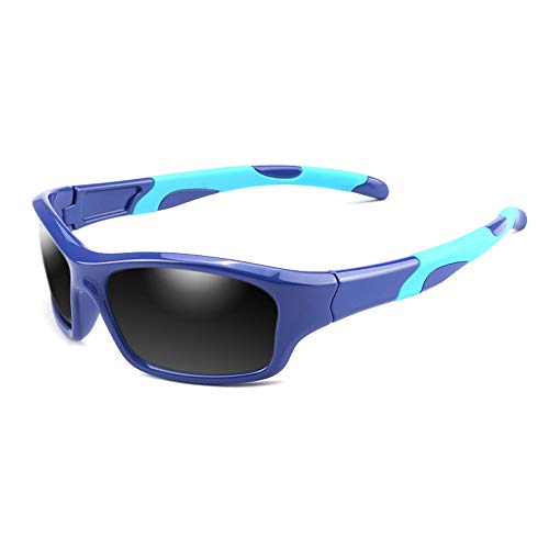 ASVP Shop Gummi Kids Polarized Sonnenbrillen mit Strap Shades Brillen für Jungen Mädchen Baby und Kinder im Alter von 3-10 von ASVP Shop