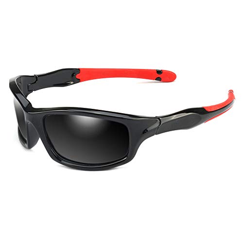 ASVP Shop Polarisierte Sonnenbrille für Kinder, Jungen, Mädchen, Baby, Silikongummi, Sonnenbrille, Alter 3–10 Jahre, Klassisch von ASVP Shop