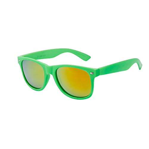 Kinder-Sonnenbrille für Mädchen und Jungen, klassischer Stil, UV-400-Schutz, Grün von ASVP Shop