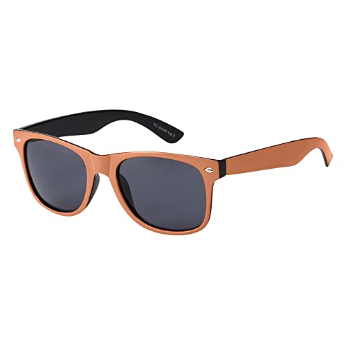 Kinder-Sonnenbrille für Mädchen und Jungen, klassischer Stil, UV-400-Schutz, Klassisch, Orange von ASVP Shop