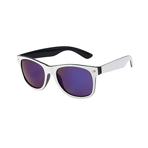 Kinder-Sonnenbrille für Mädchen und Jungen, klassischer Stil, UV-400-Schutz, Weiß von ASVP Shop