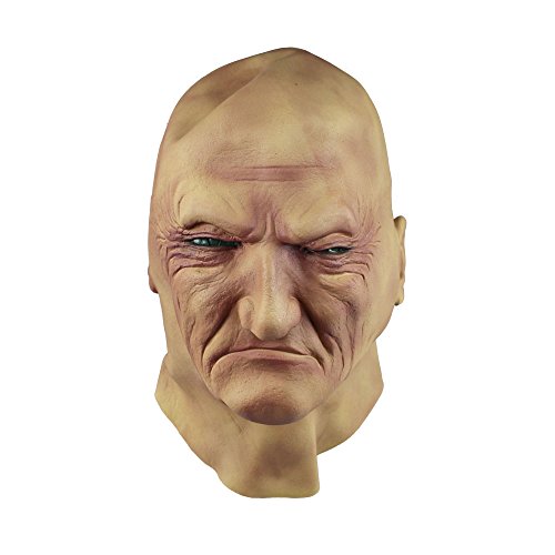 ASVP Shop Realistische Mann Maske Alter Mann Verkleidung Halloween Verkleidung Bruiser Bouncer Latex, natur, M von ASVP Shop